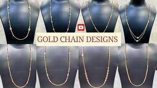 Latest gold chain designs  22k gold chain designs  Diwali special [upl. by Pickard]