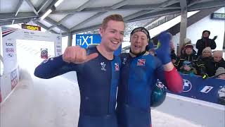 BMW IBSF Worldcup 8 2man bobsleigh heat 2 Sigulda [upl. by Kristopher]