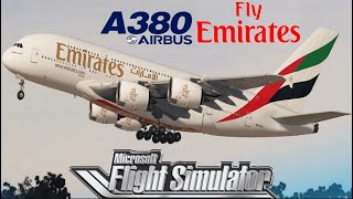 MICROSOFT FLIGHT SIMULATOR 👨🏽‍✈️ Emirates AirBus A380800 from Toronto CYYZ to Dubai OMDB ✈️4K [upl. by Bronnie]