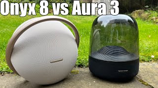 Harman Kardon Onyx 8 vs Aura 3  This might surprise you [upl. by Nyloj]