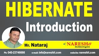 Introduction to Hibernate  Hibernate Tutorial  Mr Nataraj [upl. by Javier717]