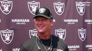 Oakland Raiders Head Coach Jon Gruden on Gareon Conley and Johnny Townsend [upl. by Julissa]