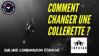 TUTORIEL  COMMENT CHANGER UNE COLLERETTE SUR UNE COMBINAISON ÉTANCHE [upl. by Llenor]