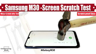 Samsung Galaxy M30 Screen Scratch Test [upl. by Anerhs276]