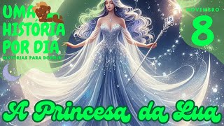 🎧Uma história por dia  Áudio livro história infantil para Dormir  8 de Novembro A Princesa da Lua [upl. by Aimo]