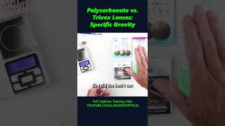 Polycarbonate vs Trivex Lenses Specific Gravity [upl. by Laryssa413]