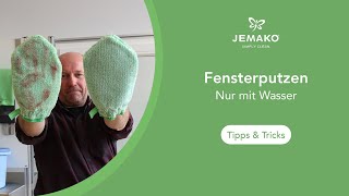 Streifenfrei Fensterputzen Nur mit Wasser und JEMAKO [upl. by Tayler]