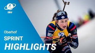 World Cup 2324 Oberhof Women Sprint Highlights [upl. by Ynnob]