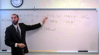 Calculate Standard Enthalpy of Reaction ∆H°rxn From Standard Heats of Formation ∆H°f 001 [upl. by Sackey]