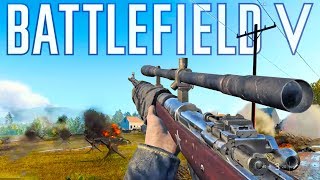 My Longest Clip 🕒 on the BEST Sniper Map in BF5 [upl. by Holmann]