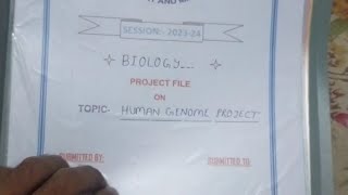 Human Genome Project  class 12 Genetics Project [upl. by Yrahca]