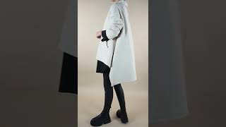 Made in Italy Scuba Trapeze Tail Coat Stone [upl. by Kerman]