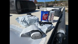 Installing Eterna Bond Tape to All Travel Trailer Roof Seams amp Lots of Helpful Tips Step by Step [upl. by Markson]