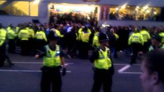 Manchester United at Leeds 2011  United fans arriving [upl. by Arag]