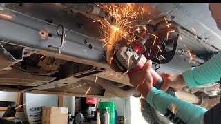 Chevy torsion bar crossmember mount replace How to [upl. by Aissatan721]