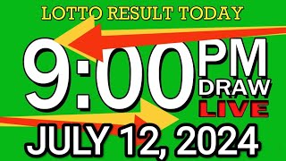 LIVE 9PM LOTTO RESULT TODAY JULY 12 2024 2D3DLotto 9pmlottoresultjuly122024 swer3result [upl. by Fording]