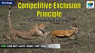 COMPETITIVE EXCLUSION PRINCIPLE  Community Ecology  For CSIRNETGATE [upl. by Iatnohs]