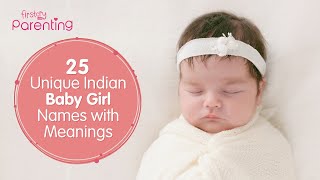 Unique Indian Names for Girl Babies With Meanings [upl. by Glynnis]