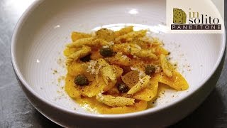 Gnocchi di zucca e di panettone Loison con rafano e capperi di Pantelleria [upl. by Noiramed]