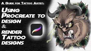 Procreate Tutorial  A Beginners Guide for Tattoo Artist [upl. by Ayrotal]