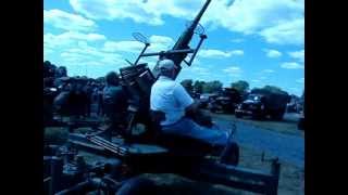 Restored WWII towed 40mm Bofors anti aircraft gun at Red Ball Military Vehicle Show Gilbert PA 2010 [upl. by Jadd]