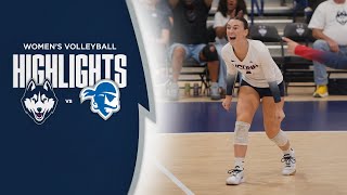 HIGHLIGHTS  UConn Volleyball vs Seton Hall [upl. by Smada747]