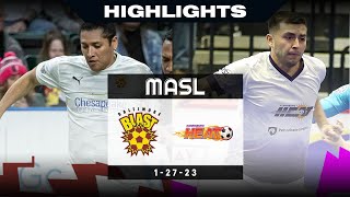 Baltimore Blast  Harrisburg Heat  12723  MASL Highlights 23 [upl. by Aynekat568]