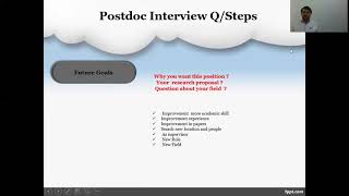 How to Prepare for a Postdoc Interviewpresentation [upl. by Cheung]