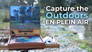 Outdoor Oil Painting  Manaroa Stream  Painting a STUNNING stream en plein air [upl. by Lawford]