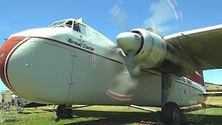 Bristol Hercules engine run in Bristol Freighter aircraft  noisey [upl. by Ardell]