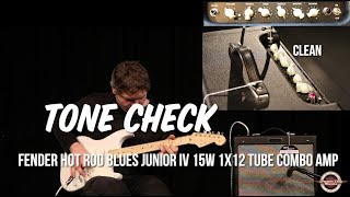 TONE CHECK Fender Hot Rod Blues Junior IV 15W 1x12 Tube Combo Amp With Alex Wilson [upl. by Naira]