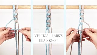 Vertical Lark’s Head Knot  HOW TO shorts [upl. by Stelle]