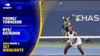 Recap Young amp Townsend Dominate in US Open Mixed Doubles Victory [upl. by Mairhpe]