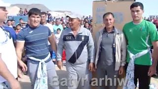 Turkmen goresh Gazanjyk Palwan final göreşi Krasnawod Janga [upl. by Danila]