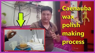 Carnauba wax polish making experiment Carnauba wax polish making process [upl. by Gweneth]