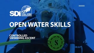 How To Do a Controlled Swimming Ascent while Scuba Diving  SDI Open Water Skills [upl. by Aratahc]