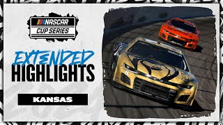 NASCAR Official Extended Highlights  Drama filled Kansas race spoiled by playoff outsider  NASCAR [upl. by Namhar]