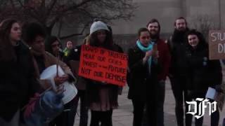 Divest BU marches delivers petition [upl. by Wilbur712]