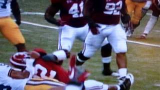 NASTY INJURY CJ Mosley Alabama during BCS National Championship 1912 [upl. by Sirob]