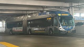 Miami Dade Transit Ride OnBoard 2015 NABI 60BRT 15502 [upl. by Yelserp]