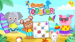 games for toddlers 2345 year olds A free toddler puzzle games designed for kids cartoon games [upl. by Yecrad162]