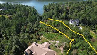 5619 Channel View Cove Granite Falls NC 3 acre Water Front lot for sale VLOG 207 [upl. by Golter]