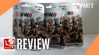 Review Sluban WWII Minifigures Part 2 legoreview [upl. by Jeramey]