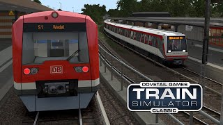 UBahn Hamburg GANZE U1  Train Simulator Classic Gameplay [upl. by Annoel]