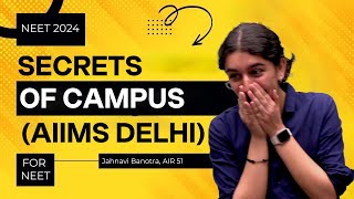 My First Day at AIIMS New Delhi  Campus Secrets  NEET Topper Jahnavi Banotra AIR 51 [upl. by Michell]