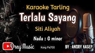 Terlalu Sayang Karaoke TarlingSiti AliyahTanpa Vocaldreymusic6402 [upl. by Nauht]