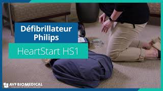 Défibrillateur Philips HeartStart HS1  AVF Biomédical [upl. by Cirederf]