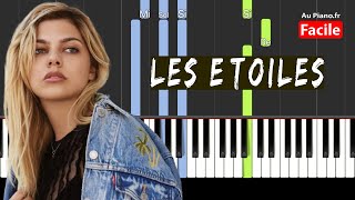 Louane  Les étoiles Piano facile avec paroles Karaoké [upl. by Roselani]