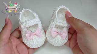 COMO HACER UN ZAPATITO A CROCHET DE UNA FORMA DIFERENTE PASO A PASO TEJIDO FÁCIL PARA PRINCIPIANTES [upl. by Jenilee26]