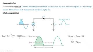 1 Halfwave rectifier  Part 1 التقويم النصف الموجي  الجزء الاول [upl. by Huey]